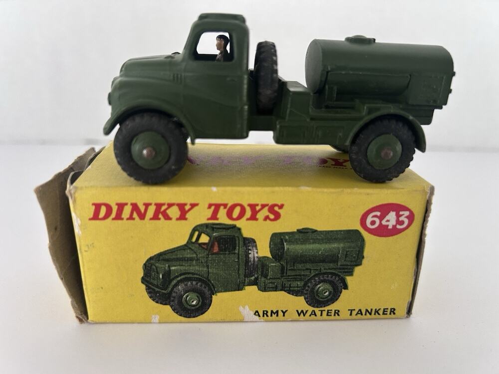 Vintage Meccano / Dinky 643 Army Water Tanker Good Pre Owned w/Original Box